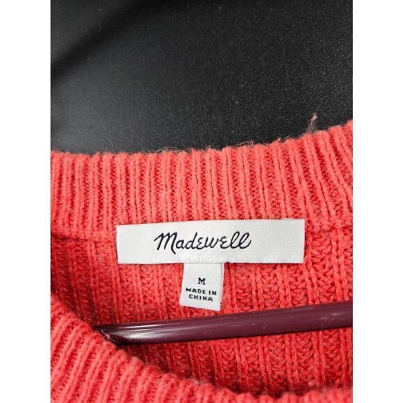 madewell thompson sweater red pocket - Picture 2 of 4